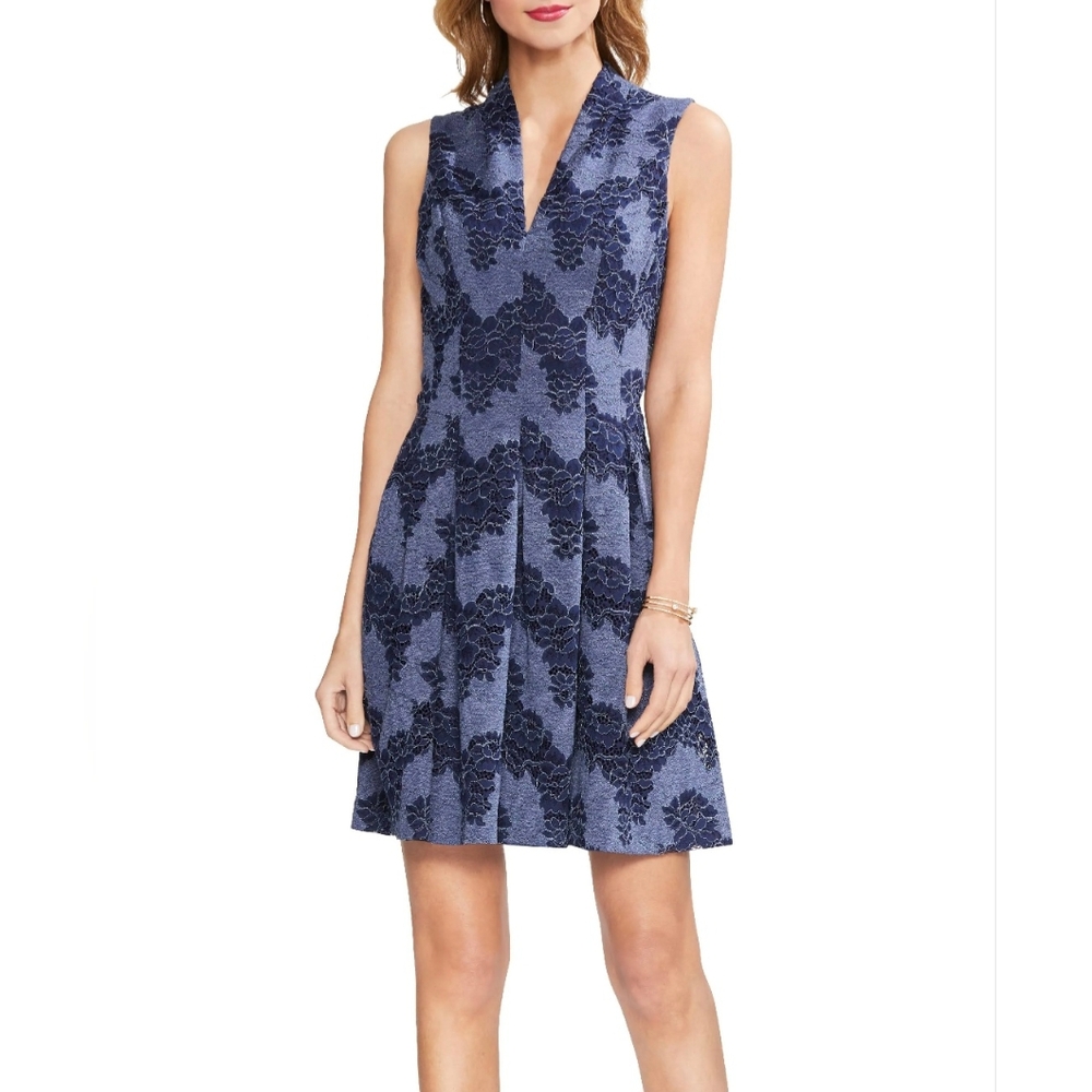 Vince Camuto | Elegant Blue Lace Dress